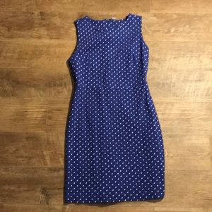 Blue Polka-Dot Dress